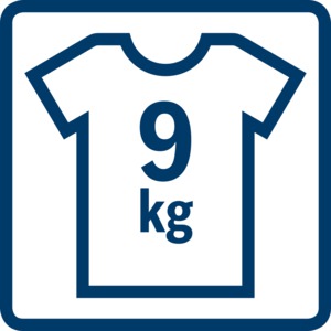 Maximaal vulgewicht (kg): 9