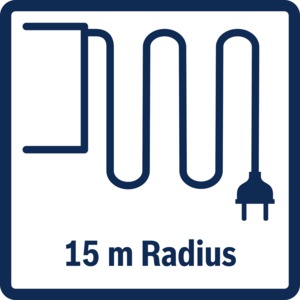 Functies: 15 m Radius